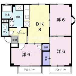 ボナール平野Ａの物件間取画像